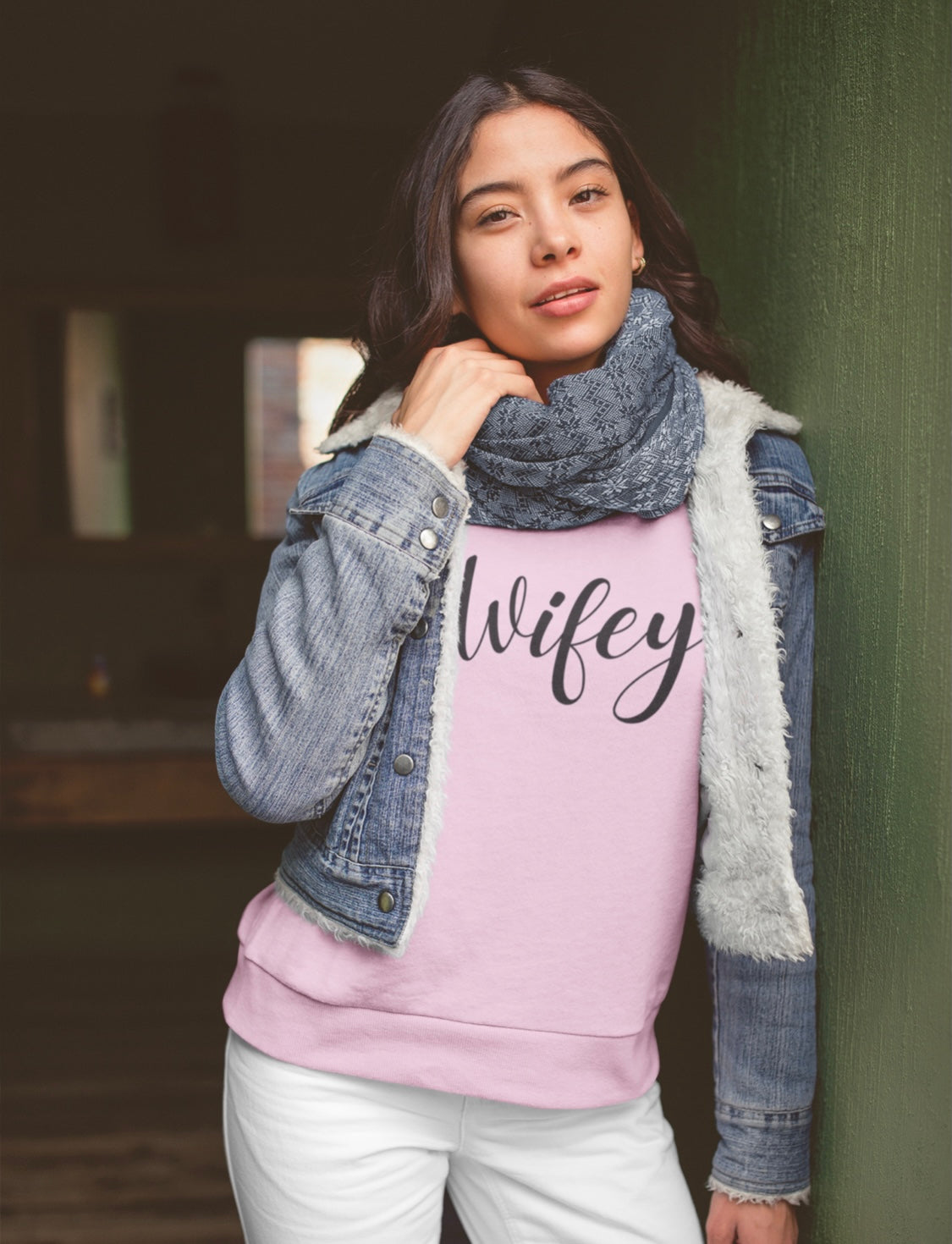 "Wifey" Pink Sweatshirt