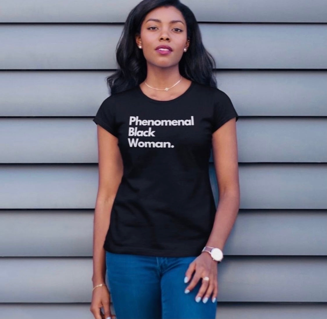 PHENOMENAL BLACK WOMAN Short-Sleeve Black Tee