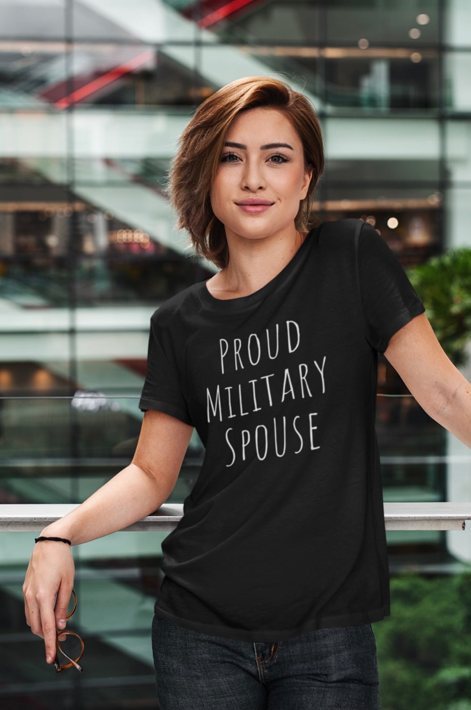 Proud Military Spouse Short-Sleeve Tee