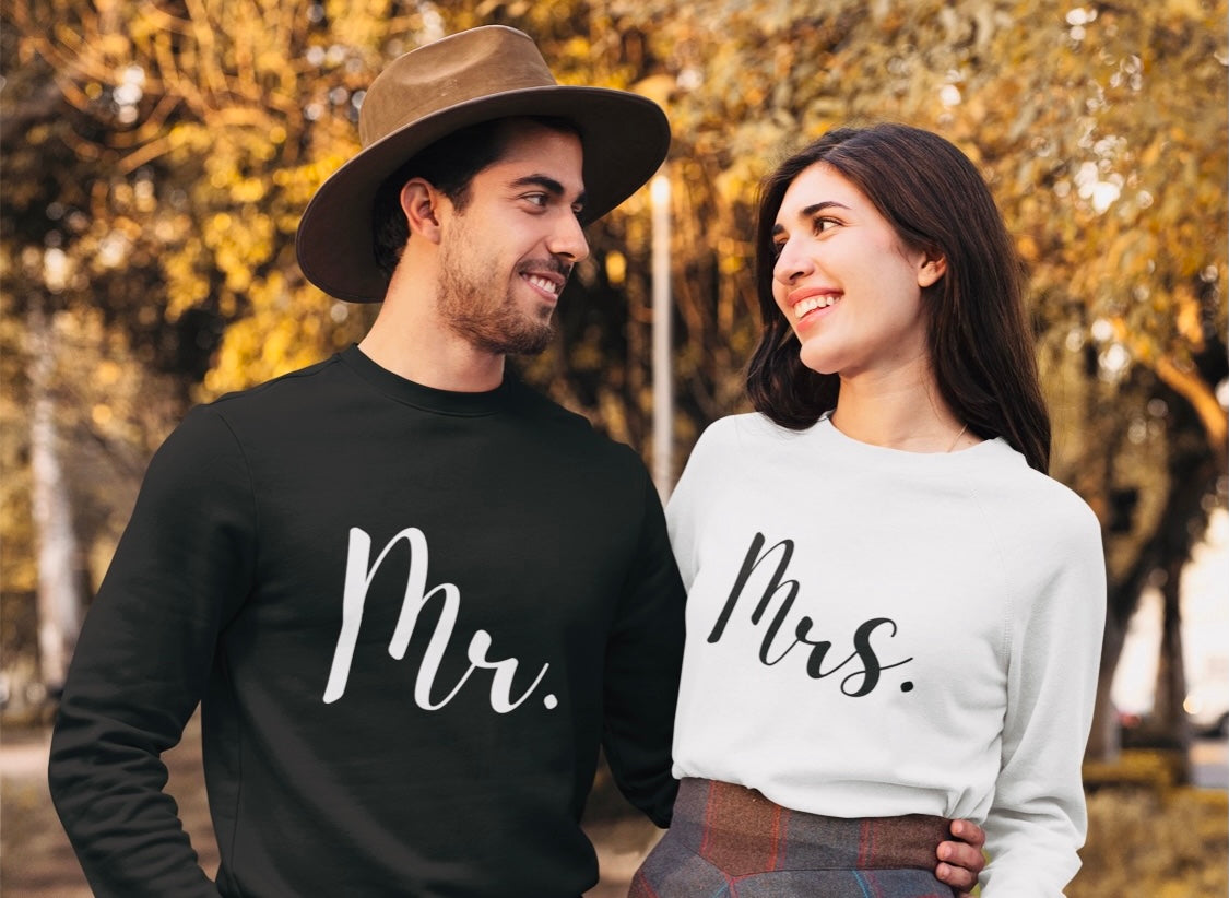 "Mrs." White Sweatshirt