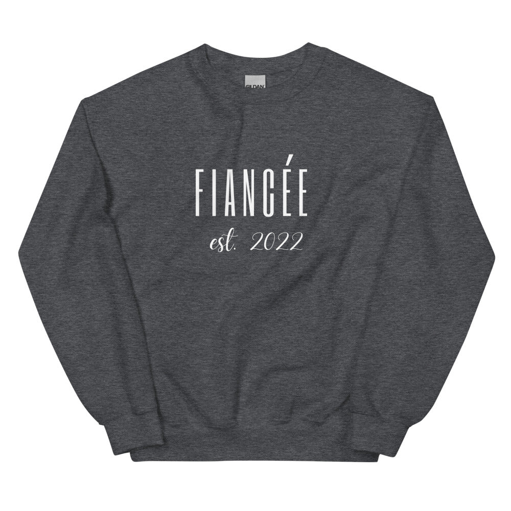 Fiancée est. 2022 Dark Heather Sweatshirt