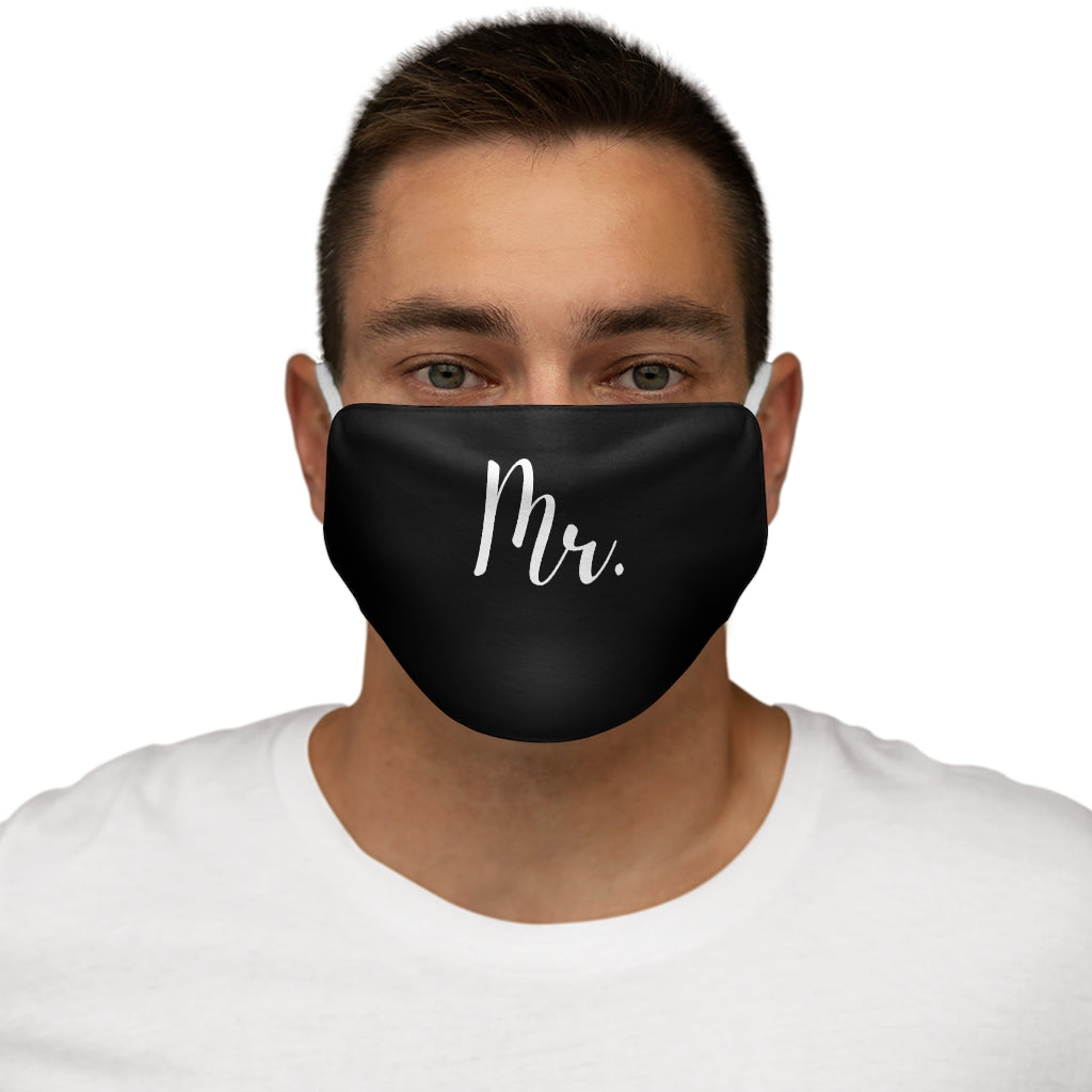 "Mr." Black Snug-Fit Face Mask