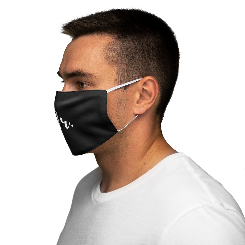 "Mr." Black Snug-Fit Face Mask