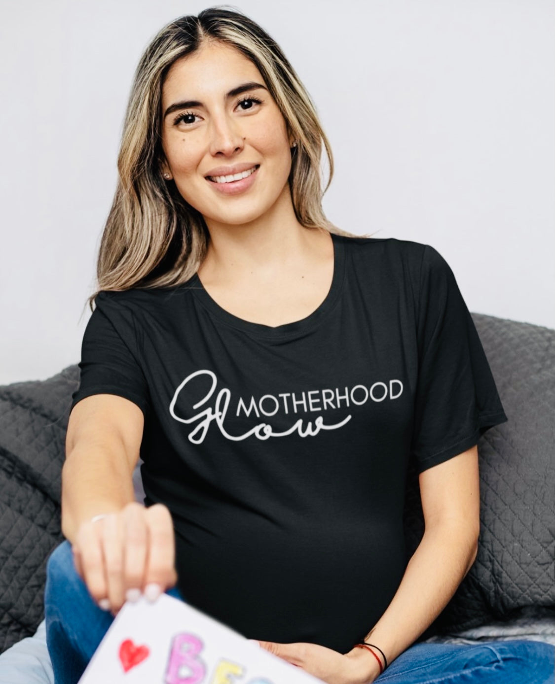 "Motherhood GLOW" Short-Sleeve Tee