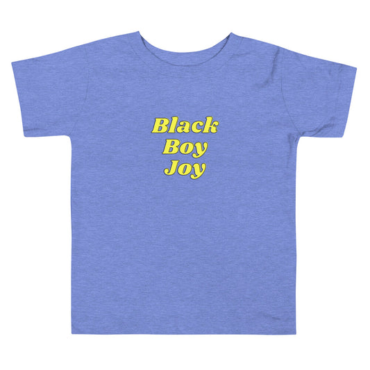 BLACK BOY JOY Toddler Heather Columbia Blue Short Sleeve Tee