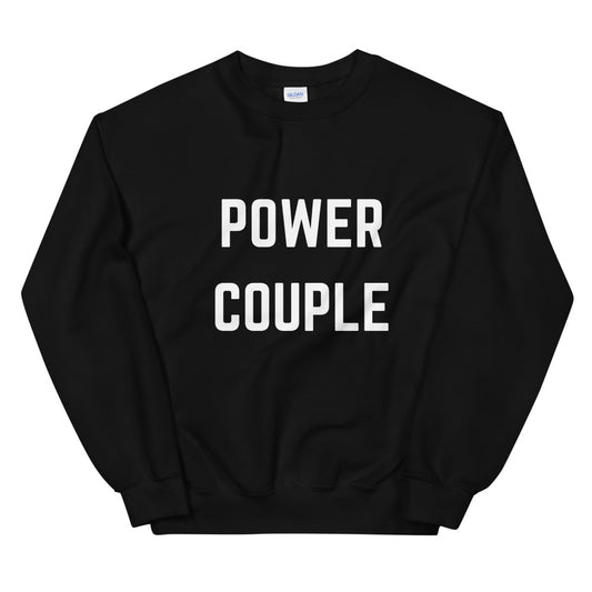 Power Couple Black Unisex Sweatshirt