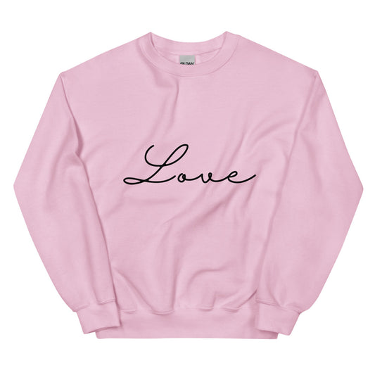LOVE Pink Unisex Sweatshirt