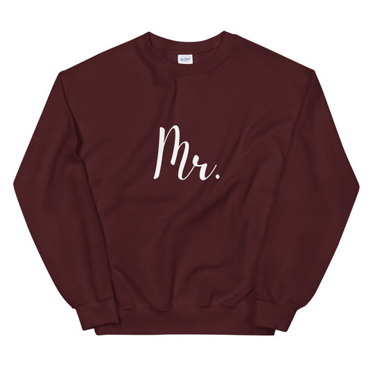 "Mr." Maroon Sweatshirt