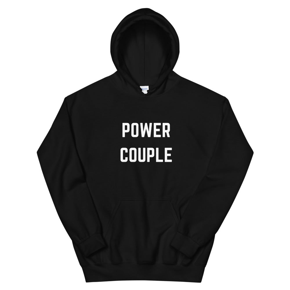 Power Couple Black Unisex Hoodie