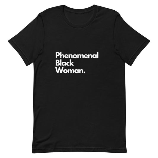 PHENOMENAL BLACK WOMAN Short-Sleeve Black Tee