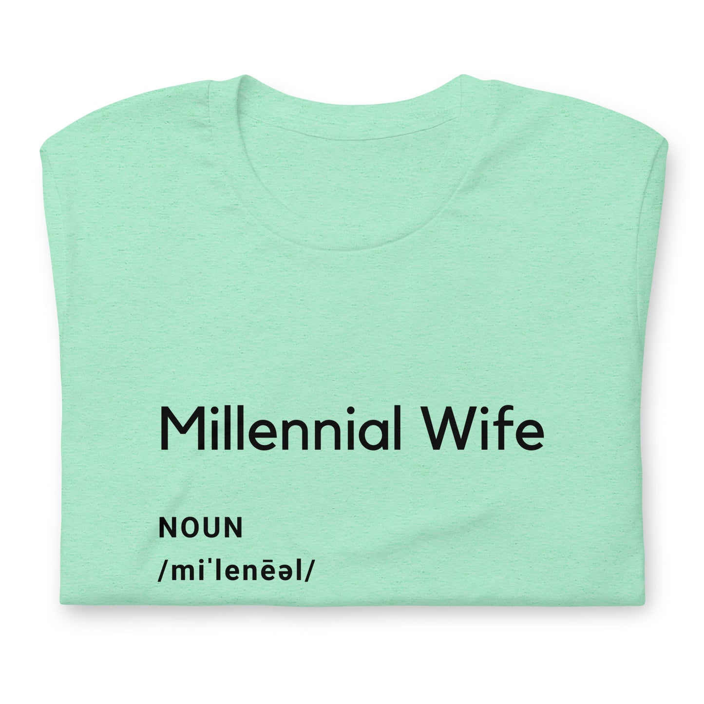 Heather Mint "Millennial Wife Defined" Tee