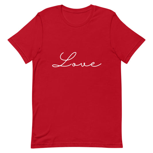 LOVE Red Short-Sleeve Unisex Tee