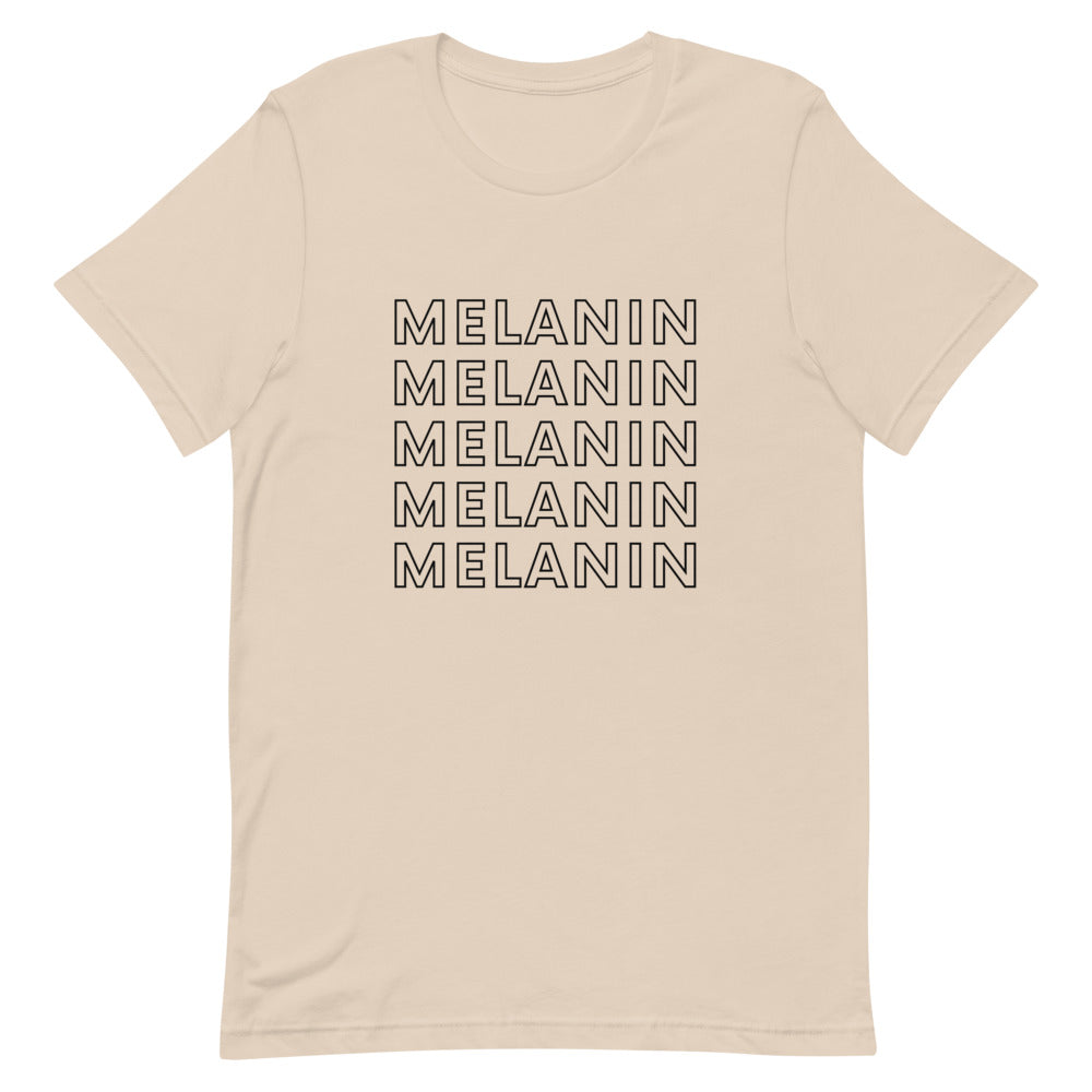 MELANIN Soft Cream Short-Sleeve Unisex Tee