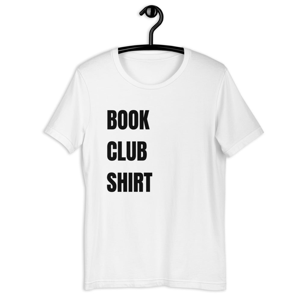 "BOOK CLUB SHIRT" White Short-Sleeve Tee